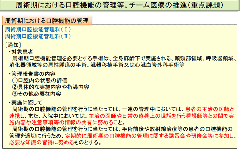 平成24年度歯科診療報酬改定「重点課題」